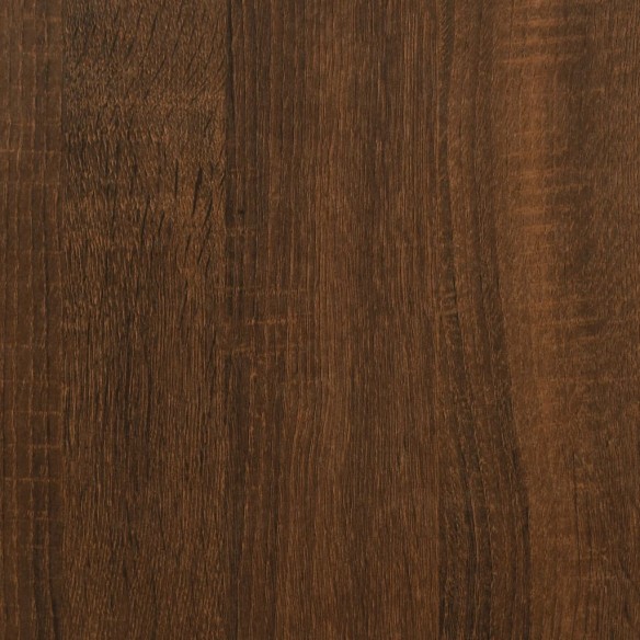 Table basse chêne marron 80x80x40 cm bois d'ingénierie