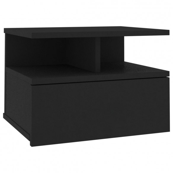 Table de chevet flottante Noir 40x31x27 cm Aggloméré