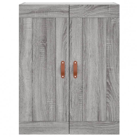 Armoire murale sonoma gris 69,5x34x90 cm bois d'ingénierie