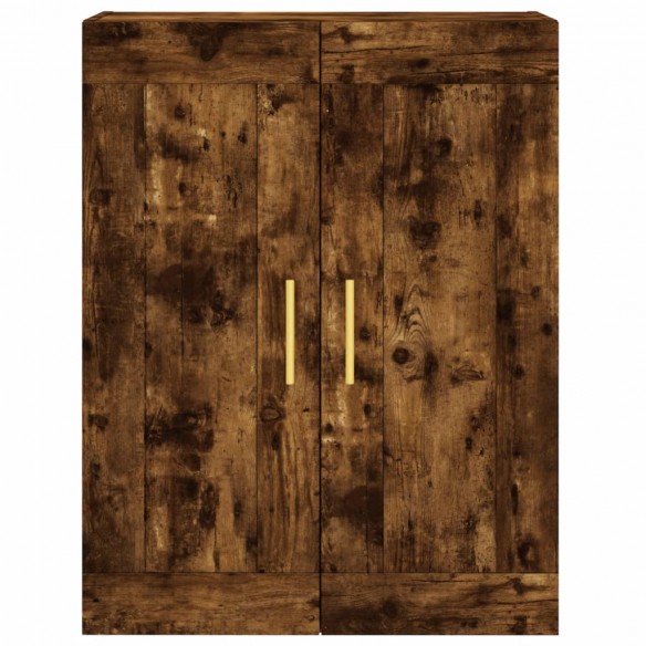 Armoire murale chêne fumé 69,5x34x90 cm bois d'ingénierie