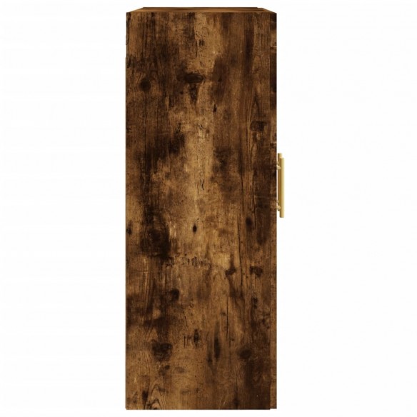 Armoire murale chêne fumé 69,5x34x90 cm bois d'ingénierie