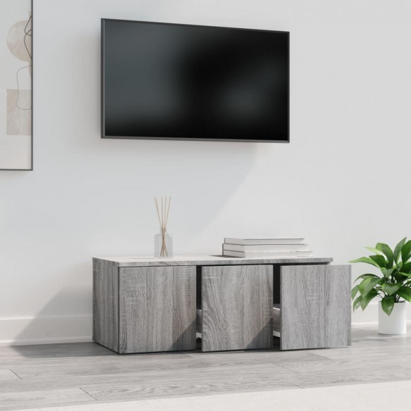 Meuble TV Sonoma gris 80x34x30 cm Bois d'ingénierie