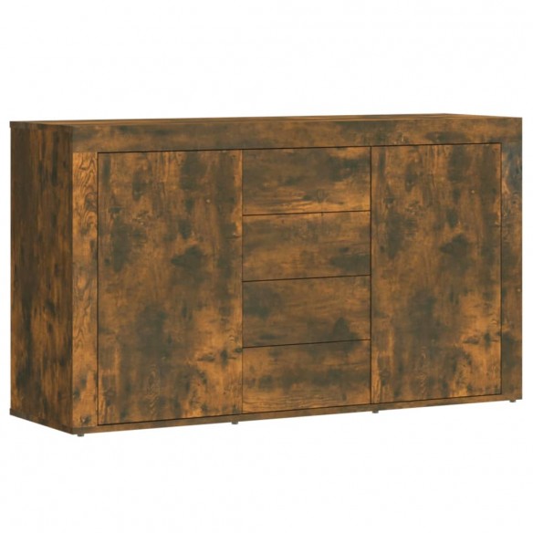 Buffet Chêne fumé 120x36x69 cm Bois d'ingénierie