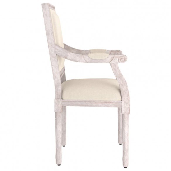 Chaise de canapé beige 54x59x99 cm lin