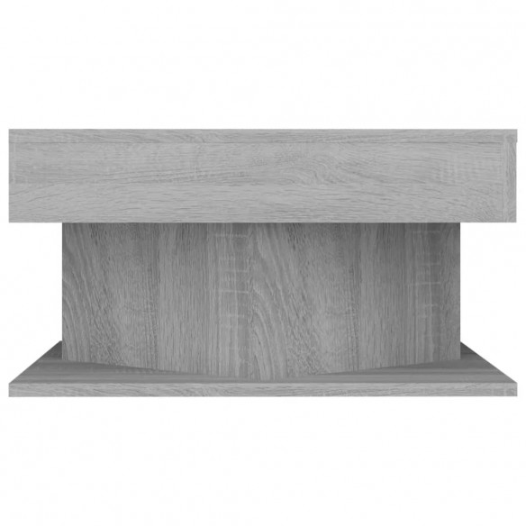Table basse Sonoma gris 57x57x30 cm Bois d'ingénierie
