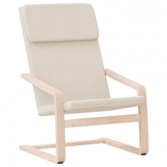 Chaise de relaxation Crème Tissu