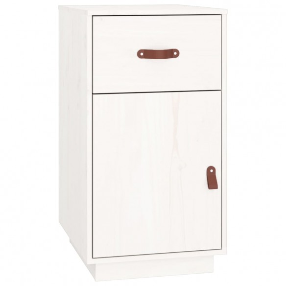 Armoire de bureau Blanc 40x50x75 cm Bois massif de pin