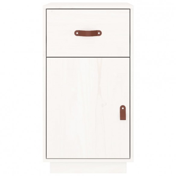 Armoire de bureau Blanc 40x50x75 cm Bois massif de pin