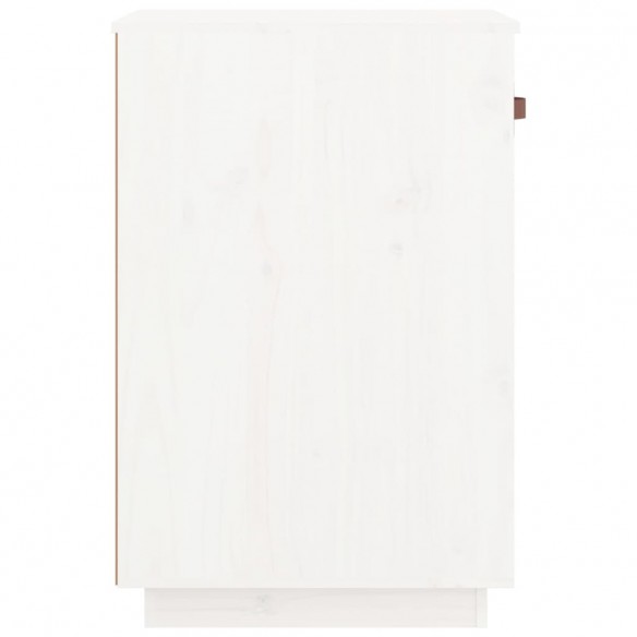 Armoire de bureau Blanc 40x50x75 cm Bois massif de pin