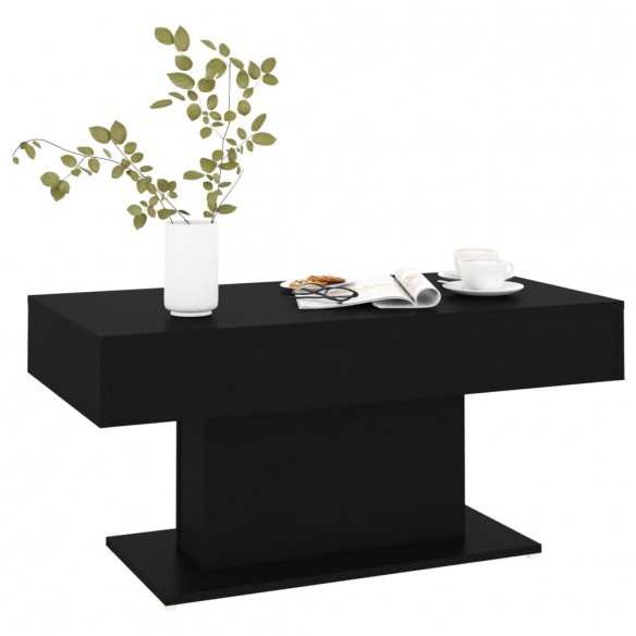 Table basse Noir 96x50x45 cm Aggloméré