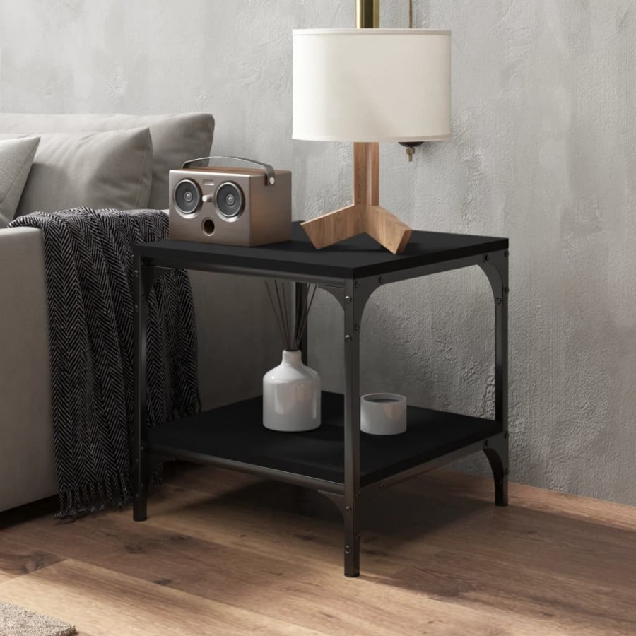 Table d'appoint Noir 40x40x40 cm 