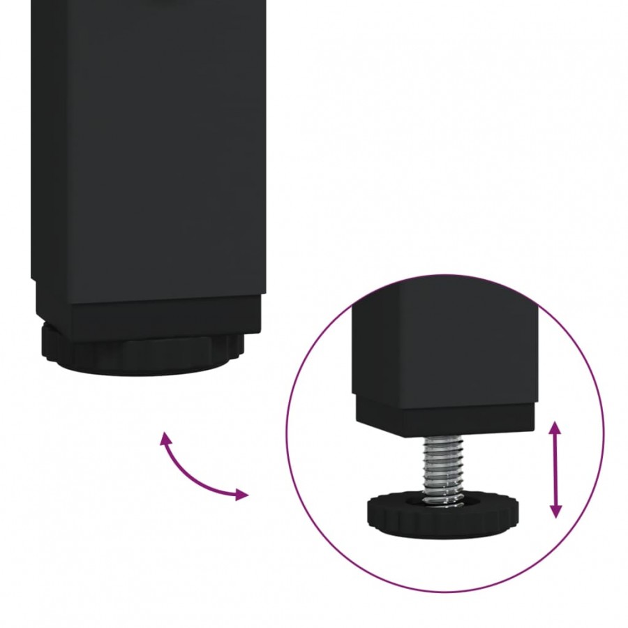 Table d'appoint Noir 40x40x40 cm 