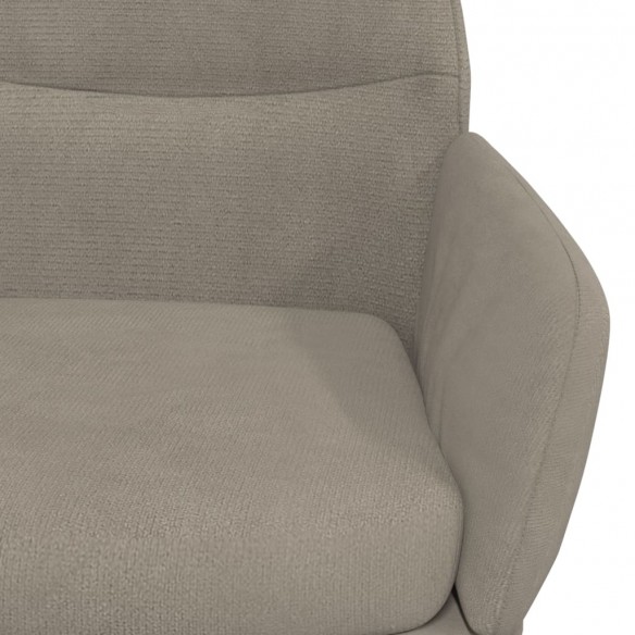 Chaise de relaxation Gris clair Velours