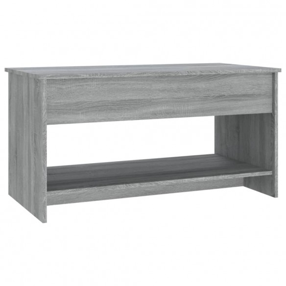 Table basse Sonoma gris 102x50x52,5 cm Bois d'ingénierie