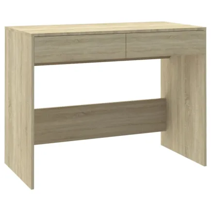 Bureau Chêne sonoma 101x50x76,5 cm Aggloméré 2