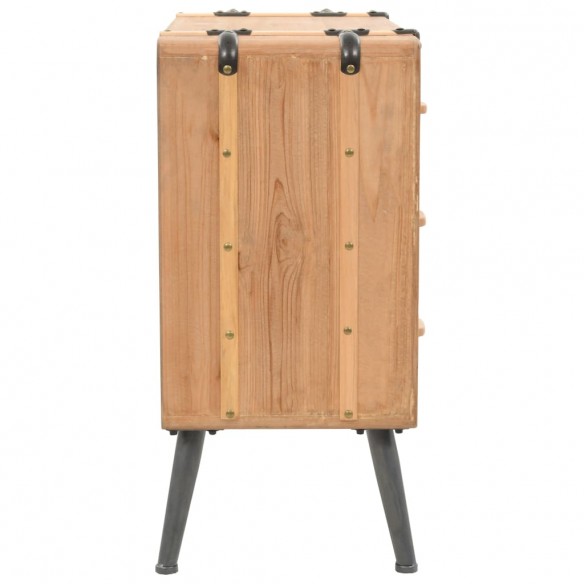 Armoire à tiroirs bois de sapin massif 91x35x73 cm