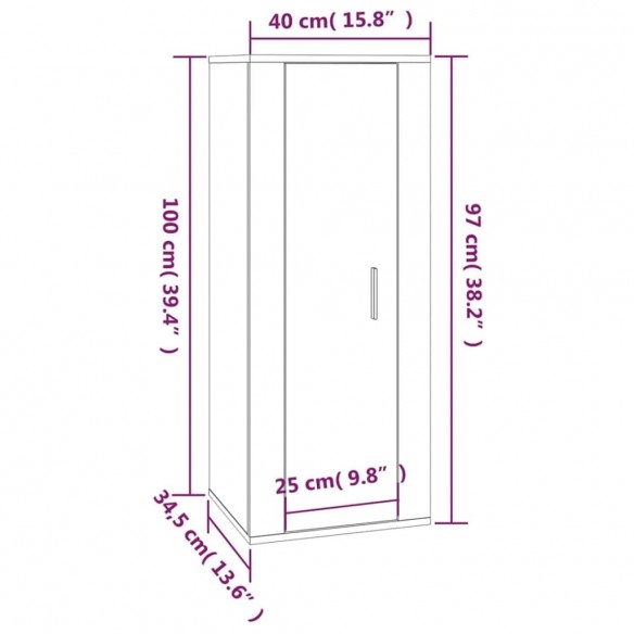 Ensemble de meubles TV 5 pcs Blanc brillant Bois d'ingénierie