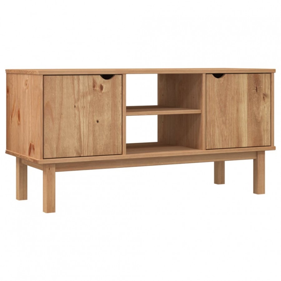 Meuble TV OTTA 113,5x43x57 cm Bois de pin massif Meuble TV OTTA 113,5x43x57 cm Bois de pin massif