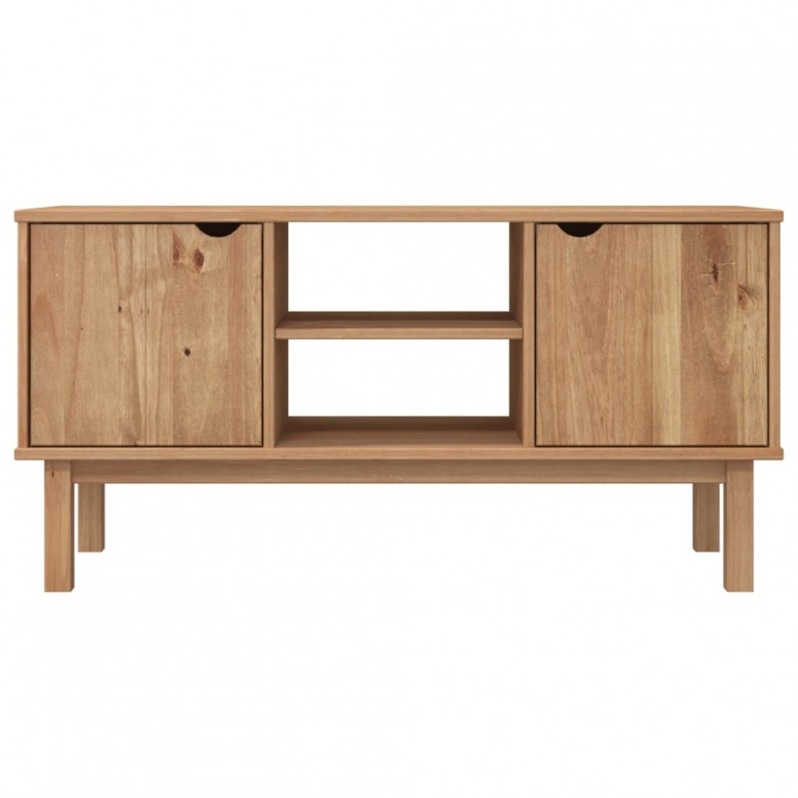 Meuble TV OTTA 113,5x43x57 cm Bois de pin massif Meuble TV OTTA 113,5x43x57 cm Bois de pin massif