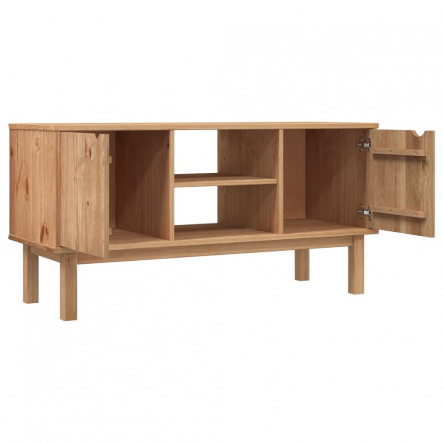 Meuble TV OTTA 113,5x43x57 cm Bois de pin massif Meuble TV OTTA 113,5x43x57 cm Bois de pin massif