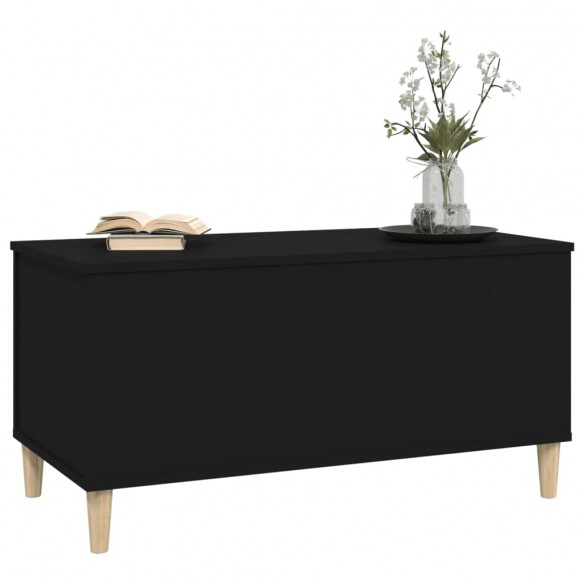 Table basse Noir 90x44,5x45 cm Bois d'ingénierie