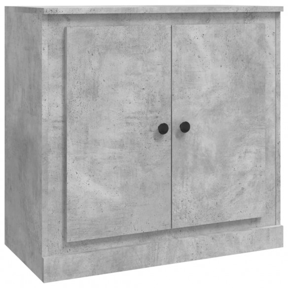 Buffets 3 pcs gris béton bois d'ingénierie