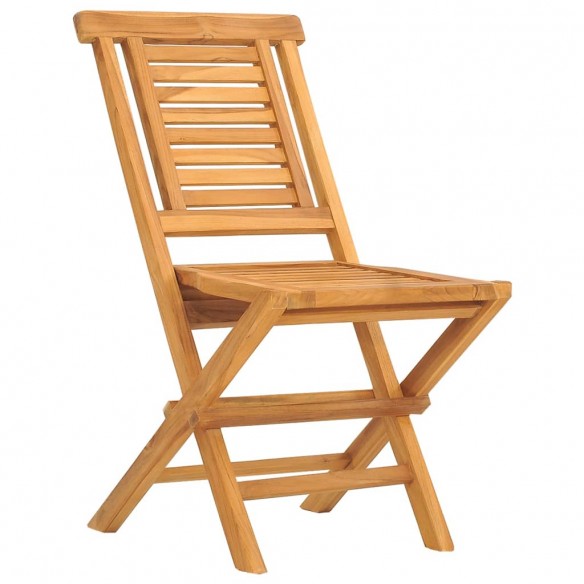 Chaises de jardin pliantes 6 pcs 47x63x90 cm bois massif teck