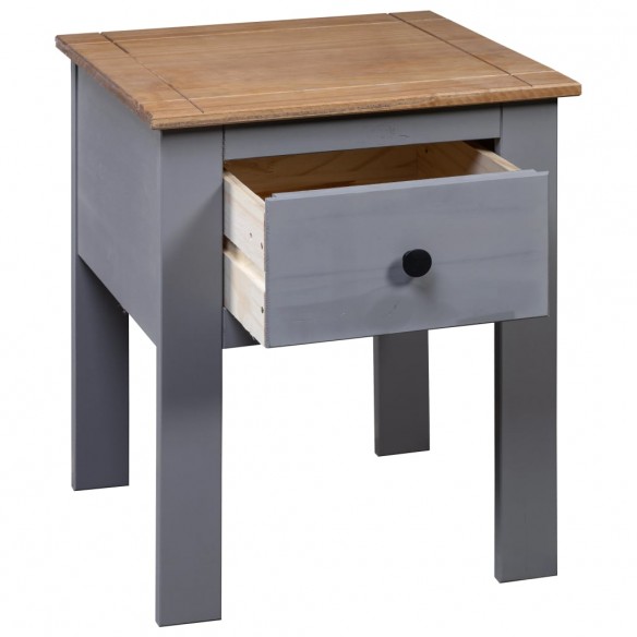 Table de chevet Gris 46x40x57 cm Pin Gamme Panama