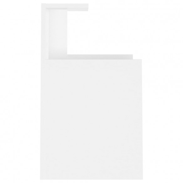 Table de chevet Blanc 40x35x60 cm Aggloméré