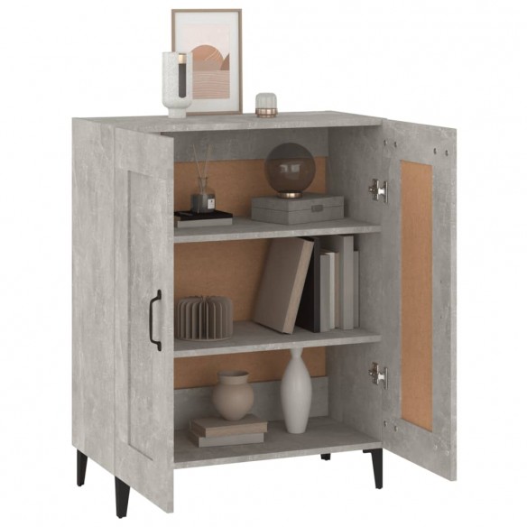 Buffet Gris béton 69,5x34x90 cm Bois d'ingénierie