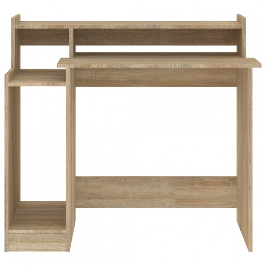 Bureau avec lumières LED Chêne 97x45x90 cm 