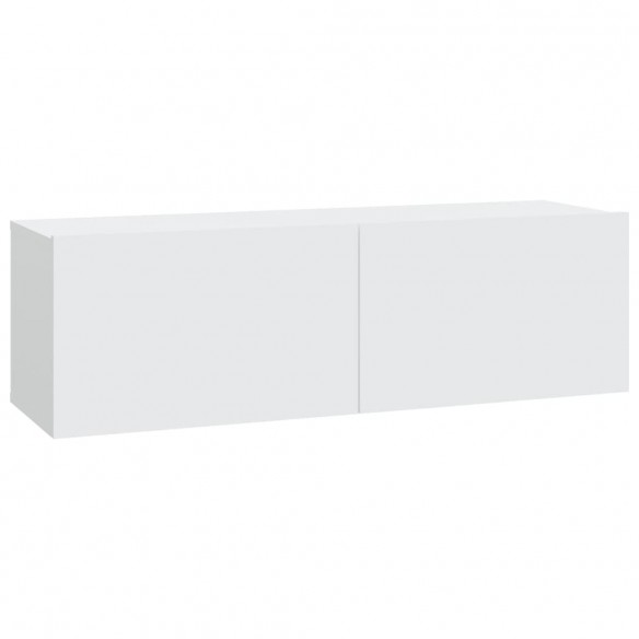 Meubles TV muraux 4 pcs Blanc 100x30x30 cm