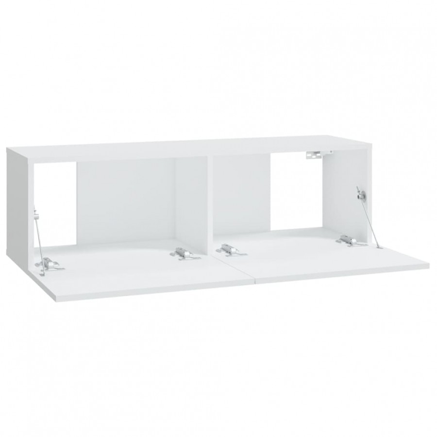 Meubles TV muraux 4 pcs Blanc 100x30x30 cm Meubles TV muraux 4 pcs Blanc 100x30x30 cm