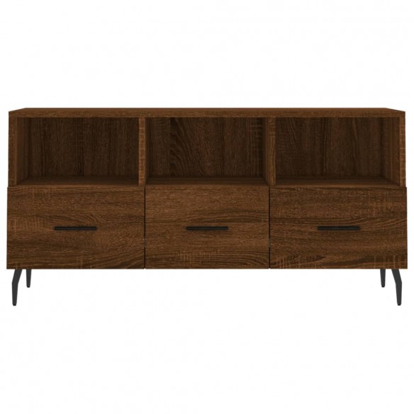 Meuble TV chêne marron 102x36x50 cm bois d'ingénierie