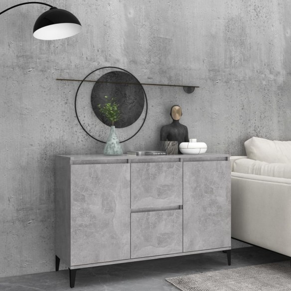 Buffet Gris béton 104x35x70 cm Aggloméré