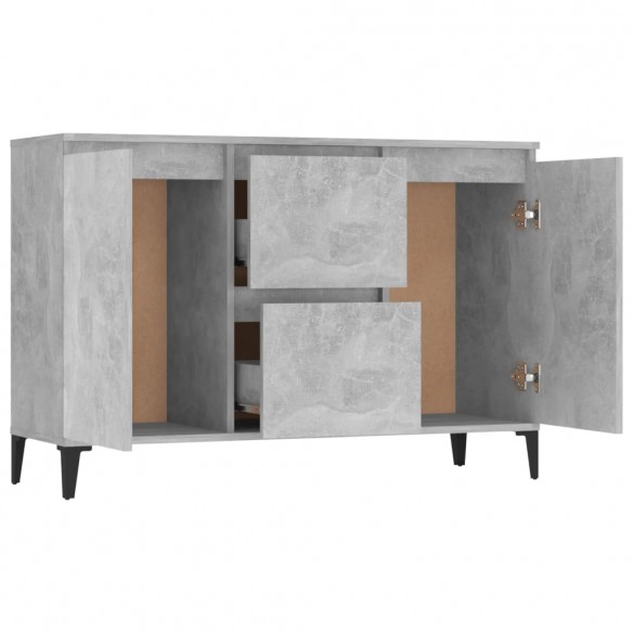 Buffet Gris béton 104x35x70 cm Aggloméré