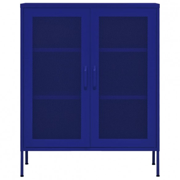 Armoire de rangement Bleu marine 80x35x101,5 cm Acier