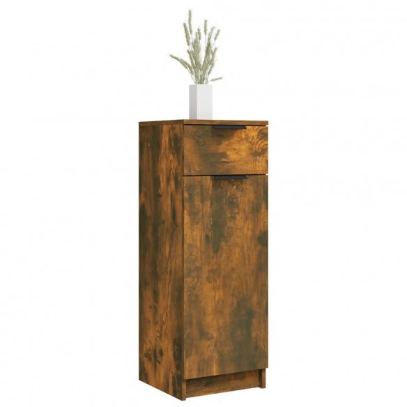 Armoire de bain Chêne fumé 32x34x90 cm Bois d'ingénierie