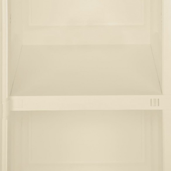 Armoire plastique 40x43x85,5 cm design de bois blanc angora
