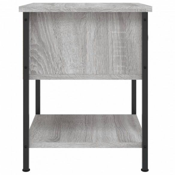 Table de chevet sonoma gris 34x35,5x45 cm bois d'ingénierie