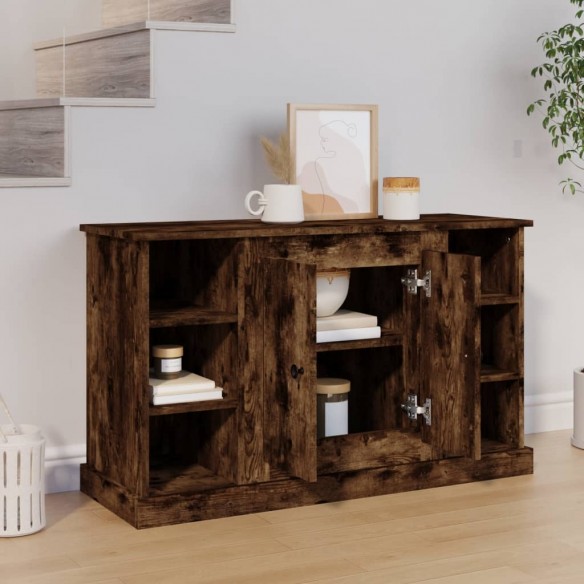 Buffet Chêne fumé 100x35,5x60 cm Bois d'ingénierie