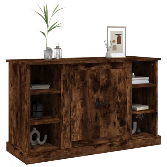 Buffet Chêne fumé 100x35,5x60 cm Bois d'ingénierie