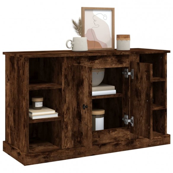 Buffet Chêne fumé 100x35,5x60 cm Bois d'ingénierie