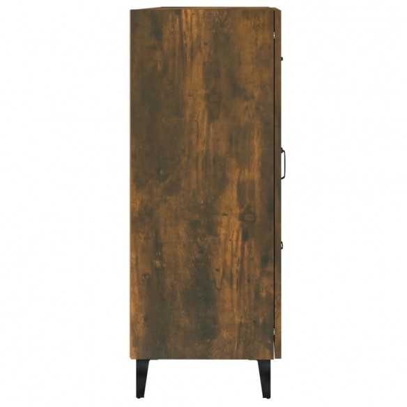 Buffet Chêne fumé 69,5x34x90 cm Bois d'ingénierie