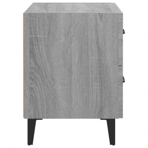 Tables de chevet 2 pcs Sonoma gris 40x35x47,5 cm