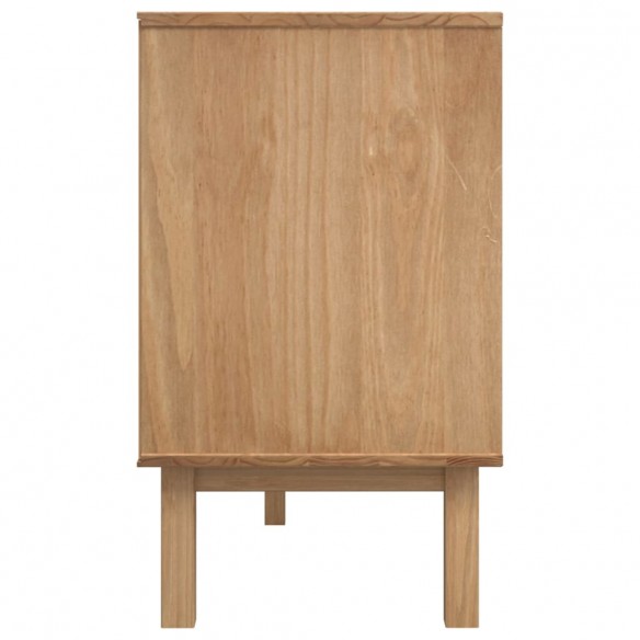 Buffet OTTA Marron et blanc 114x43x73,5 cm Bois massif pin