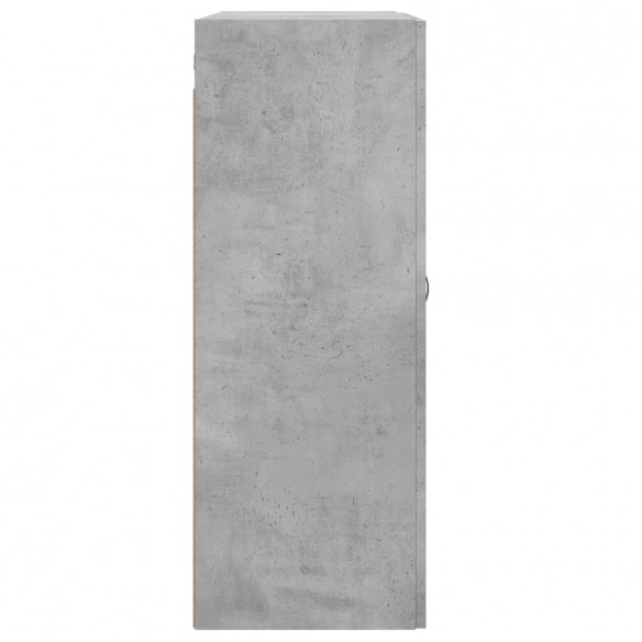 Armoires murales 2 pcs gris béton bois d'ingénierie