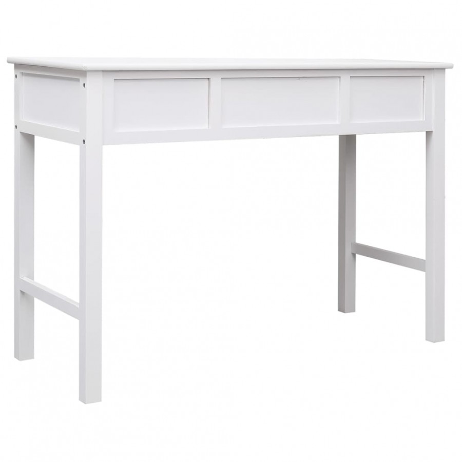 Buffet Blanc 108x45x76 cm Bois de Paulownia massif