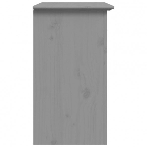 Table de chevet BODO gris 53x38,5x66 cm bois de pin massif
