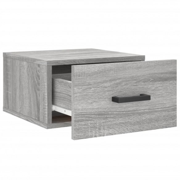 Tables de chevet murales 2 pcs sonoma gris 35x35x20 cm